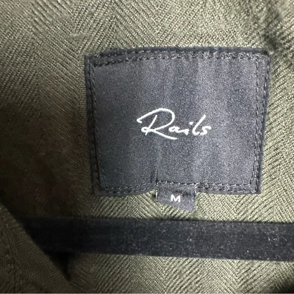 Rails Olive and Black Tie-Dye Button Down Shirt - Picture 2 of 11